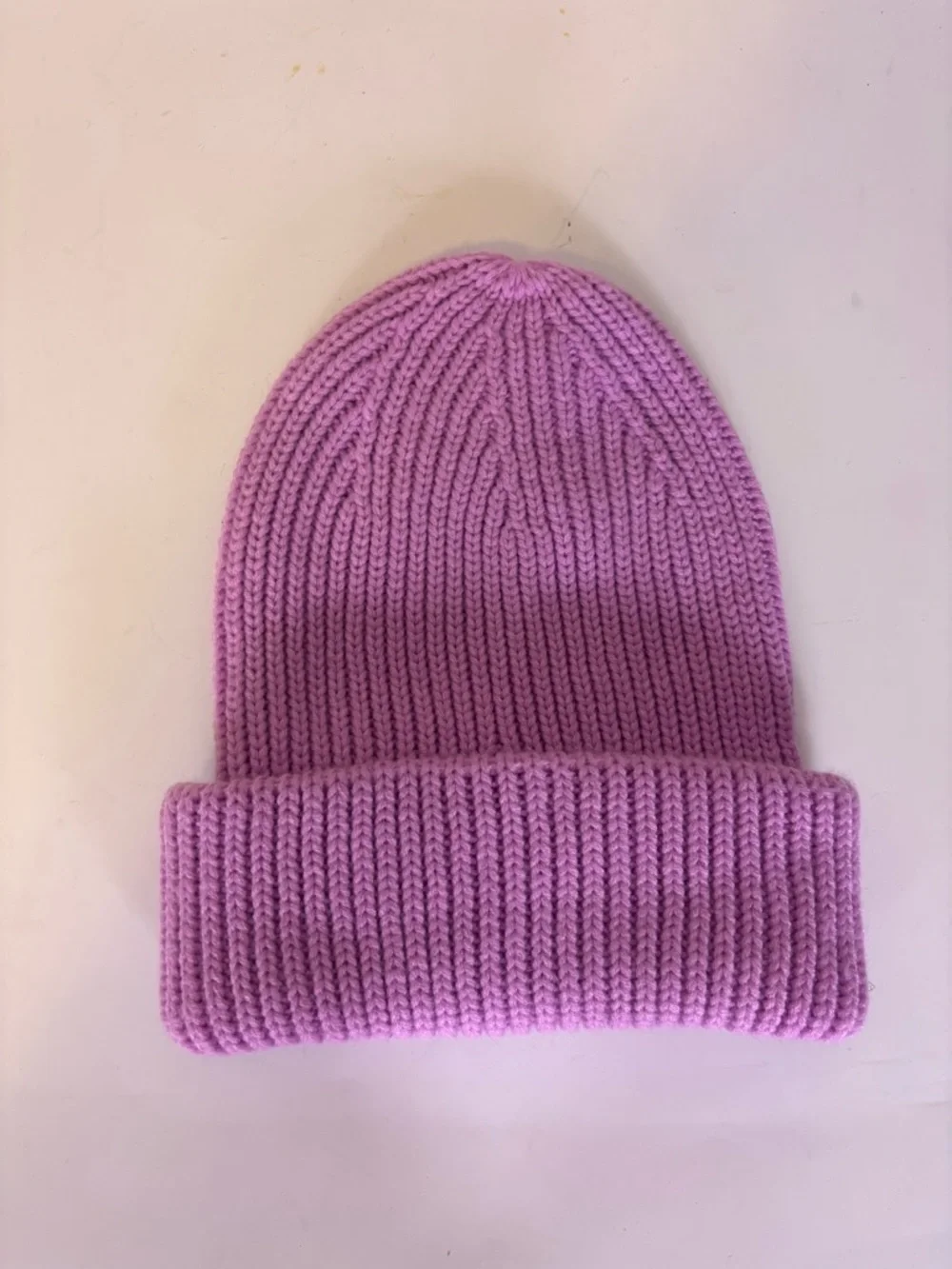 Nike Pinkish Purple Ribbed Knit Winter Beanie with Black Swoosh Tag Unisex